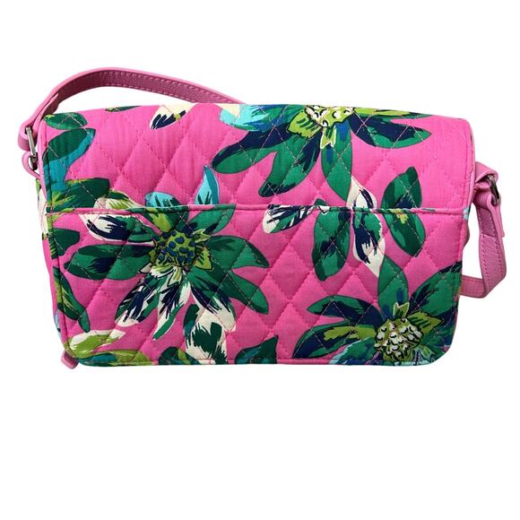 Vera Bradley Tropical Paradise Turnlock Crossbody Bag Wallet - Picture 3 of 8